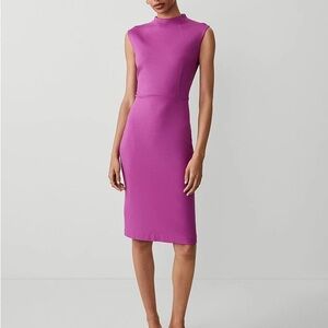 Ann Taylor Fuschia Midi Dress